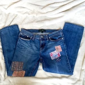 LRL Lauren Jeans Co. Size 6, patches on front